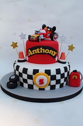 mickey mouse car birthday cake